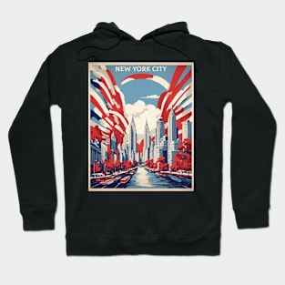 New York City The Big Apple United States of America Tourism Vintage Poster Hoodie